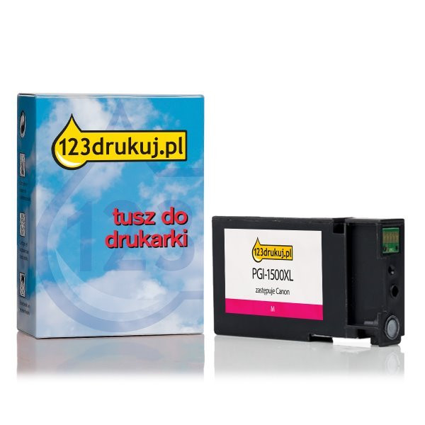 Canon PGI-1500XL M tusz czerwony, zwiększona pojemność, wersja 123drukuj 9194B001C 018527 - 1