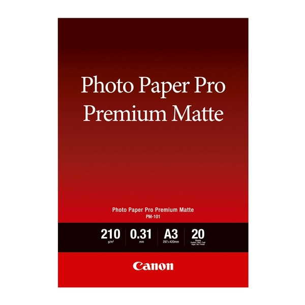 Canon PM-101 papier fotograficzny matowy, 210 gramów A3, (20 kartek) 906531 - 1