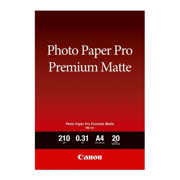 Canon PM-101 papier fotograficzny matowy, 210 gramów A4, (20 kartek) 8657B005 154014 - 1