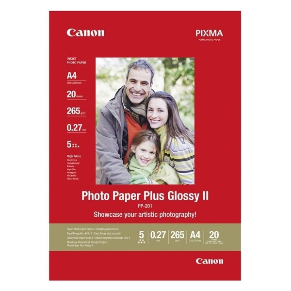 Canon PP-201 papier fotograficzny błyszczący, 265 g A4, (20 kartek) 2311B019 064555 - 1