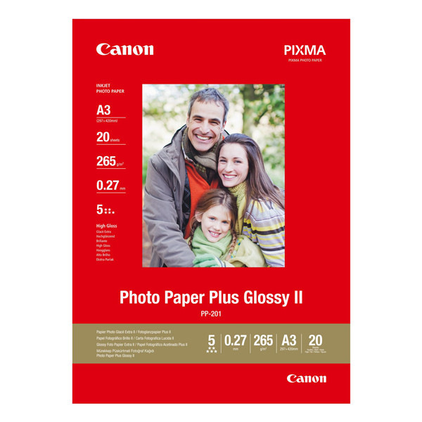 Canon PP-201 papier fotograficzny błyszczący 265 gramów A3 (20 kartek) 2311B020 150366 - 1