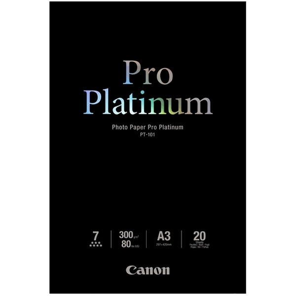 Canon PT-101 papier fotograficzny Pro Platinum 300 gramów A3 (20 kartek) 2768B017 150368 - 1