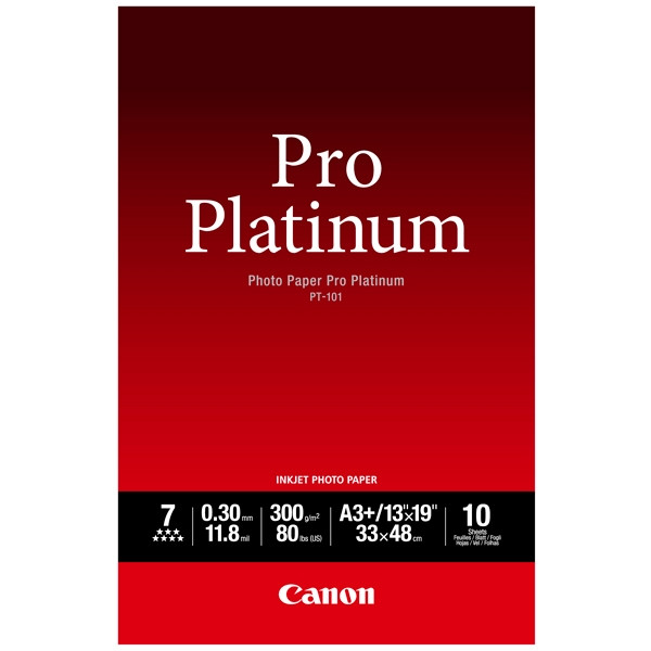 Canon PT-101 papier fotograficzny błyszczący Pro Platinum 300 gramów A3+ (10 kartek) 2768B018 064596 - 1
