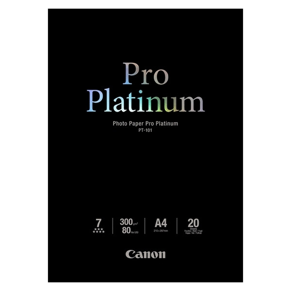 Canon PT-101 papier fotograficzny pro platinum, 300 g A4, (20 kartek) 2768B016 064592 - 1