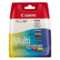 Canon Pakiet Canon CLI-526CMY 3 kolory CMY, oryginalny 4541B009 4541B012 4541B018 4541B019 018502
