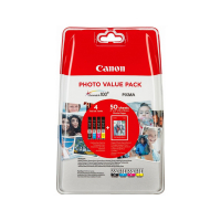 Canon Pakiet Canon CLI-551 BK/C/M/Y tusz czarny + 3 kolory + papier fotograficzny, oryginalny 6508B005 651014