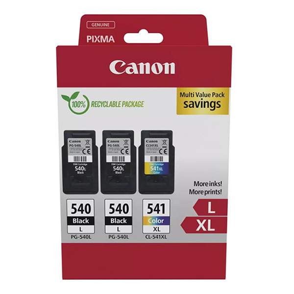 Canon Pakiet Canon PG-540Lx2/CL-541XL tusz czarny x 2 + kolor, oryginalny 5224B017 132270 - 1