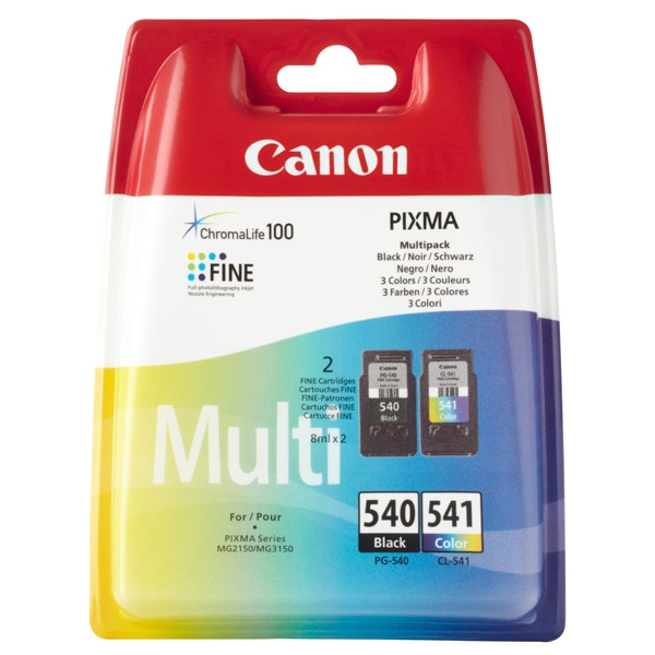 Canon Pakiet Canon PG-540 + CL-541 tusz czarny + kolor, oryginalny 5225B006 5225B007 018710 - 1