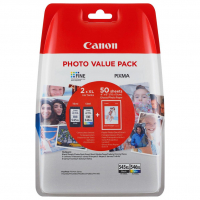 Canon Pakiet Canon PG-545XL/CL-546XL tusz czarny + kolor + papier fotograficzny, oryginalny 8286B006 8286B007 8286B011 8286B012 018580