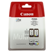 Canon Pakiet Canon PG-545 + CL-546 tusz czarny + kolor, oryginalny 8287B005 8287B006 018976