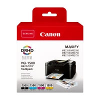 Canon Pakiet Canon PGI-1500 czarny + 3 kolory, oryginalny 9218B005 9218B006 010298