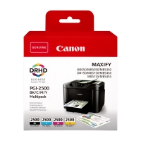 Canon Pakiet Canon PGI-2500 tusz czarny + 3 kolory, oryginalny 9290B004 9290B006 010296