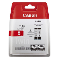 Canon Pakiet Canon PGI-570XL tusz czarny x 2, oryginalny 0318C007 0318C010 018578