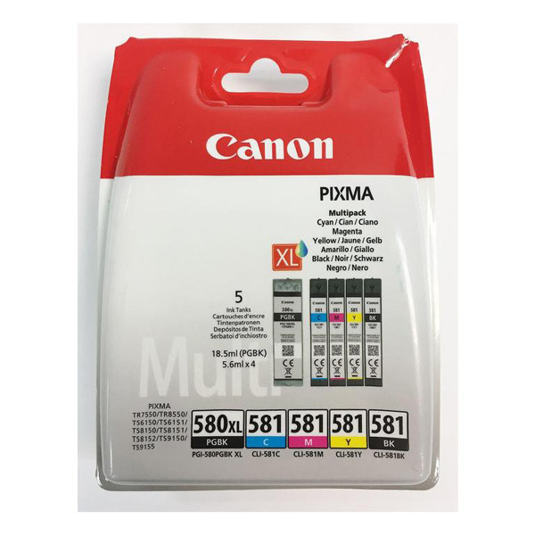 Canon Pakiet Canon PGI-580XL / CLI-581 PGBK/BK/C/M/Y, oryginalne 2024C006 010186 - 1