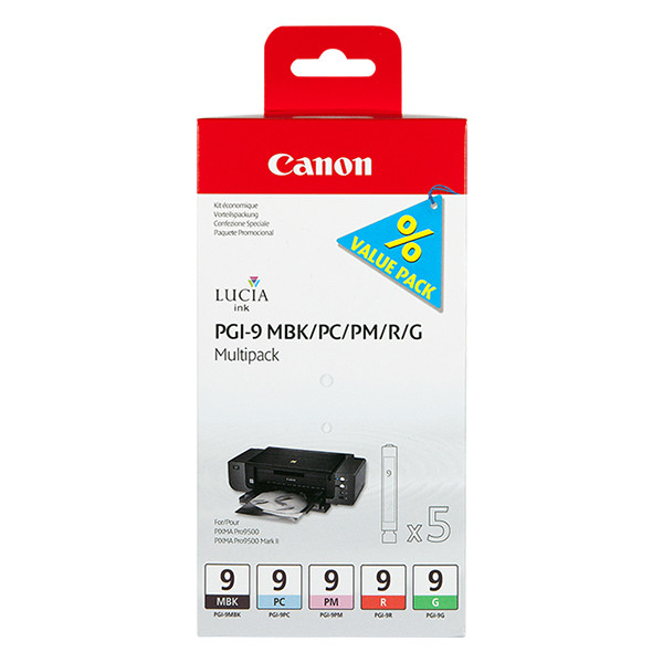 Canon Pakiet Canon PGI-9 MBK/PC/PM/R/G, oryginalny 1033B013 018568 - 1
