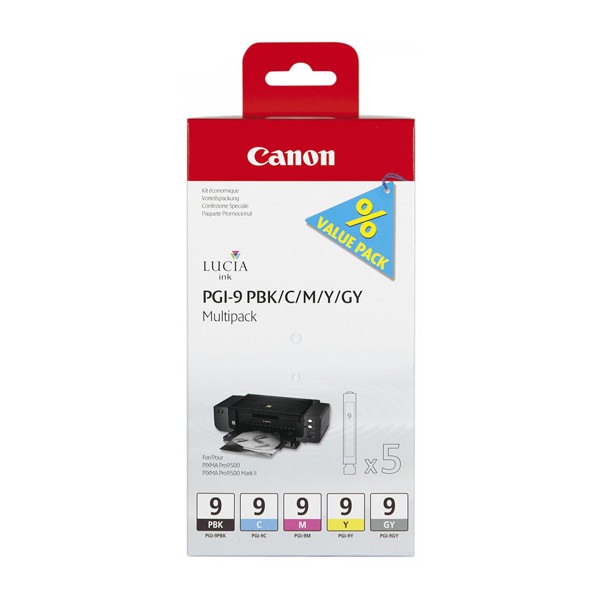 Canon Pakiet Canon PGI-9 PBK/C/M/Y/GY, oryginalny 1034B013 010461 - 1