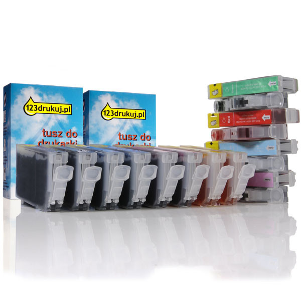 Canon Promocja: 2 x komplet tuszów do serii BCI-6 (czarny + 7 kolorów C/M/Y/PC/PM/R/G) 4705A002C 4706A002C 4707A002C 4708A002C 4709A002C 120600 - 1