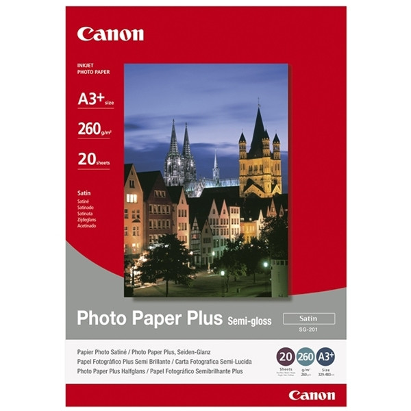 Canon SG-201 papier fotograficzny plus półbłyszczący 260 gramów A3 (20 kartek) 1686B026 150364 - 1