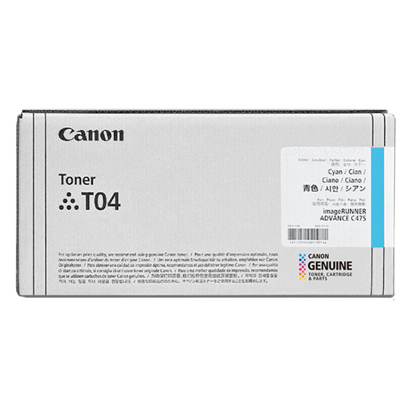 Canon T04 toner niebieski, oryginalny 2979C001 017520 - 1