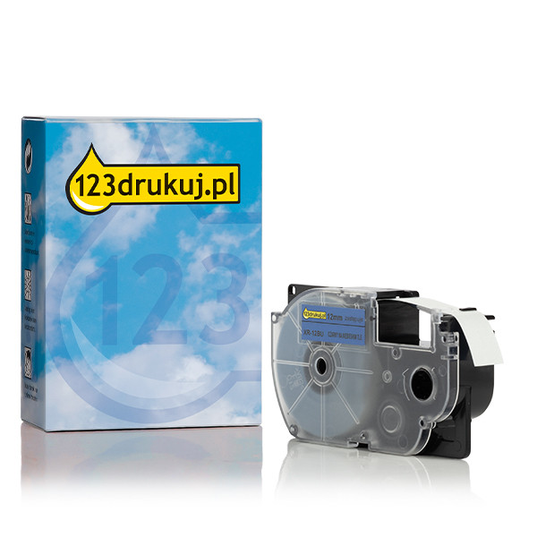 Casio XR-12BU taśma, nadruk czarny na niebieskim 12 mm, wersja 123drukuj 056344 - 1