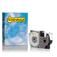 Casio XR-12WER taśma, nadruk czerwony na białym 12 mm, wersja 123drukuj 056354