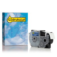 Casio XR-18BU taśma, nadruk czarny na niebieskim 18 mm, wersja 123drukuj 056364