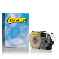 Casio XR-18GYW taśma, nadruk czarny na żółtym 18 mm, wersja 123drukuj 056413