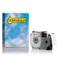 Casio XR-18WE taśma, nadruk czarny na białym 18 mm, wersja 123drukuj 056362