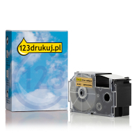 Casio XR-24GD taśma, nadruk czarny na złotym 24 mm, wersja 123drukuj 056387