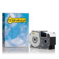 Casio XR-24WEB taśma, nadruk niebieski na białym 24 mm, wersja 123drukuj 056390