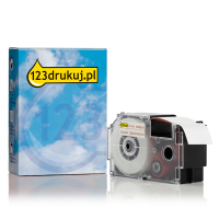 Casio XR-24WER taśma, nadruk czerwony na białym 24 mm, wersja 123drukuj 056389