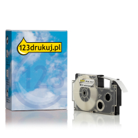 Casio XR-3X taśma, nadruk czarny na przeźroczystym 3,5 mm, wersja 123drukuj 056313