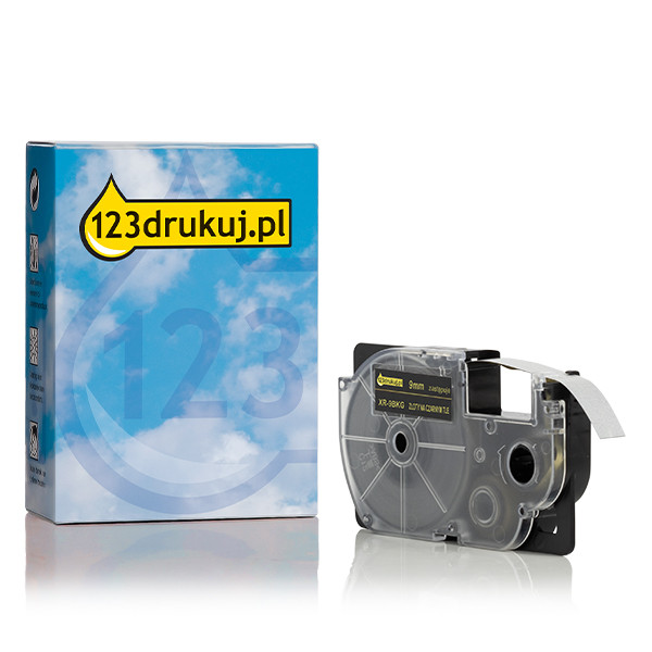 Casio XR-9BKG taśma, nadruk złoty na czarnym 9 mm, wersja 123drukuj 056329 - 1