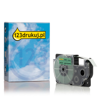 Casio XR-9GN taśma, nadruk czarny na zielonym 9 mm, wersja 123drukuj 056326