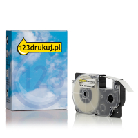 Casio XR-9X taśma, nadruk czarny na przeźroczystym 9 mm, wersja 123drukuj 056322