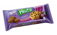 Ciastka Pieguski Milka, czekoladowe z rodzynkami, 24szt 700351