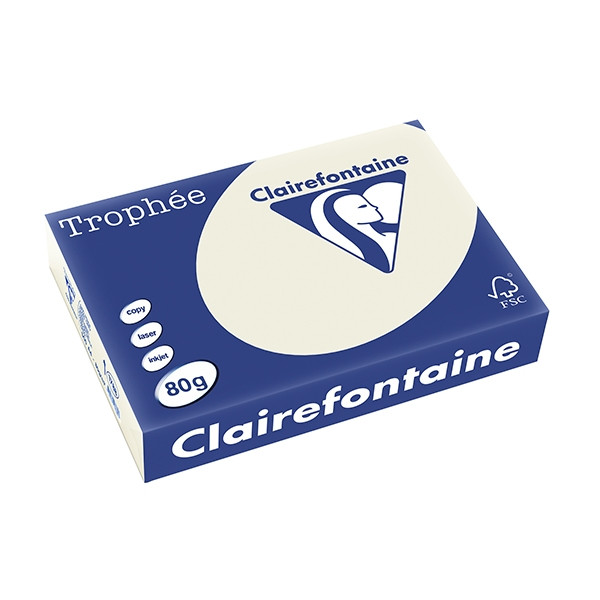 Clairefontaine Papier ksero kolor Clairefontaine A4, 80 gramów szary, 500 szt. 1788C 250047 - 1