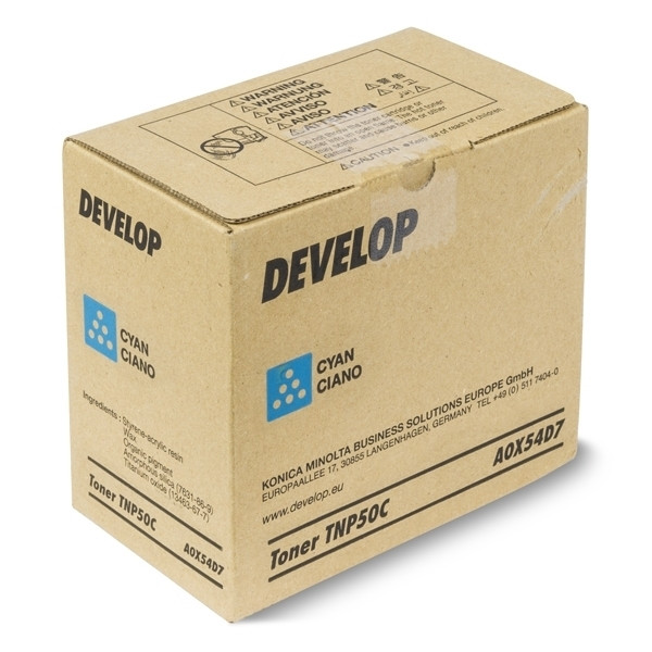 Develop TNP-50C (A0X54D7) toner niebieski, oryginalny A0X54D7 049324 - 1