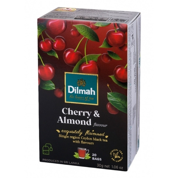 Herbata Dilmah, aromat wiśnia & migdał, 20 torebek 700118 - 1