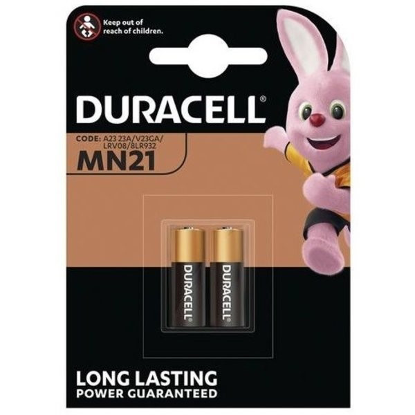 Duracell Bateria Duracell MN21/A23, 2 sztuki 12AE 2/3A 23GA A23 E23A ADU00049 - 1