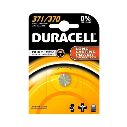 Duracell Bateria guzikowa z tlenkiem srebra Duracell 371/370, 1 sztuka D371 204513 - 1