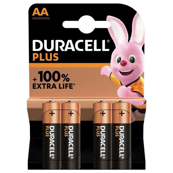 Duracell Baterie Duracell plus AA MN1500, 4 sztuki MN1500 204502 - 1