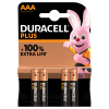 Duracell Baterie Duracell plus power AAA MN2400, 4 sztuki MN2400 204500