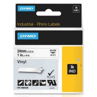 Dymo 1805430 IND Rhino taśma winylowa, nadruk czarny na białym 24 mm, oryginalna 1805430 088606