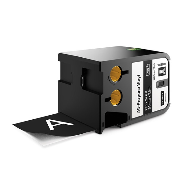 Dymo 1868800 XTL taśma winylowa, nadruk biały na czarnym 54 mm, oryginalna 1868800 089018 - 1