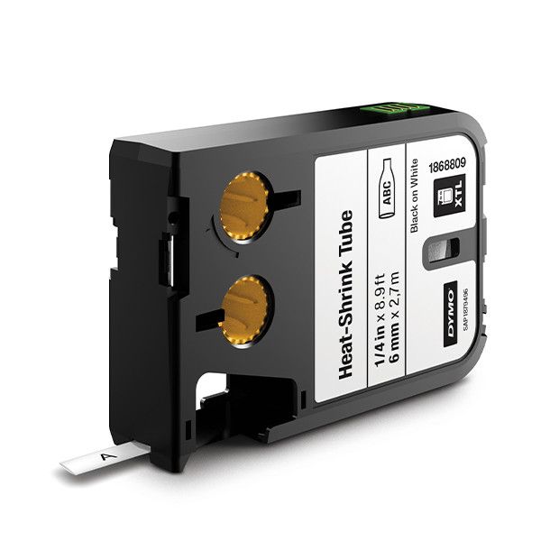 Dymo 1868809 XTL taśma termokurczliwa, nadruk czarny na białym 6 mm, oryginalna 1868809 089040 - 1