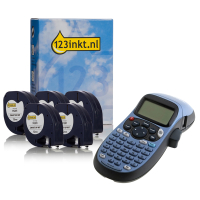 Dymo LetraTag LT-100H drukarka etykiet, niebieska + 5 taśm 089307