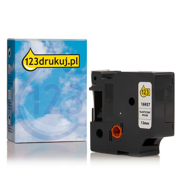 Dymo S0718040 / 16957 elastyczna taśma nylonowa, 12 mm, wersja 123drukuj 088529 - 1