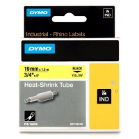 Dymo S0718340 / 18058 IND Rhino taśma termokurczliwa, nadruk czarny na żółtym 19 mm, oryginalna 18058 088710