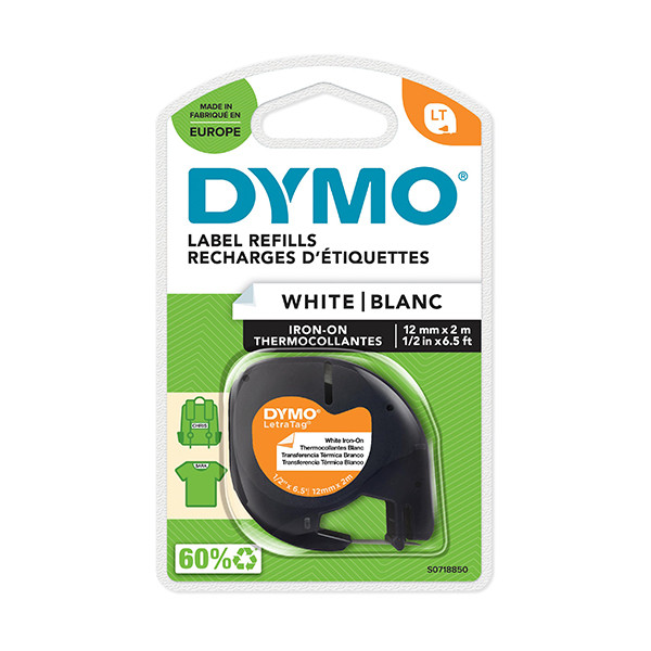 Dymo S0718850 / 18769 taśma biała, prasowanka 12 mm, oryginalna S0718850 088318 - 1